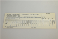 1966 US Amateur Championship at Merion Golf Club Official Scorecard - Gary Cowan Winner