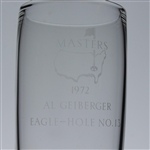 1972 Masters Awarded Eagle Hole #13 Crystal Highball Glass - Al Geiberger