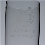 1972 Masters Awarded Eagle Hole #13 Crystal Highball Glass - Al Geiberger