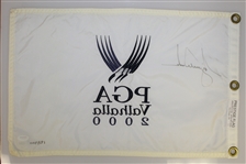 Tiger Woods Signed 2000 PGA at Valhalla Ltd Ed Embroidered Flag 193/500 UDA #BAK42887