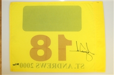 Tiger Woods Signed 2000 Open at St. Andrews Ltd Ed Flag 382/500 UDA #BAM07922