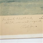 Bobby Jones Signed Ltd Ed Augusta National Member T. Stephens Print to Jack Westland (3x Walker Cupper)FULL JSA #Z69221