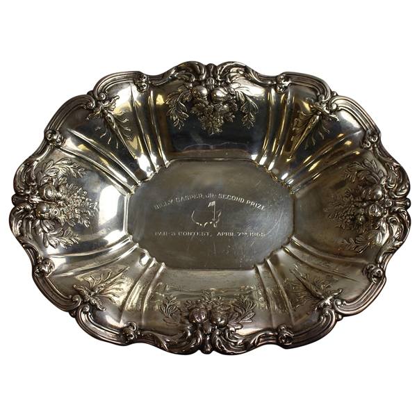 1965 Masters Par 3 Contest Sterling Silver Second Prize Bowl - Billy Casper