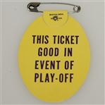 1965 Masters Tournament Series Badge #16862 - Jack Nicklaus Winner