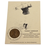 Tommy Armour 1927 Lincoln Wheat Penny Card