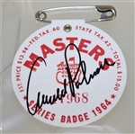 Arnold Palmer Signed 1964 Masters Tournament Badge #17968 PSA/DNA #83139103