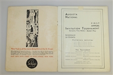 1934 Augusta National Invitation Tournament Program (1st Masters) - Seldom Seen