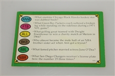 Arnold Palmer Signed Trivial Pursuit Card with Arnold Palmer Answer! JSA ALOA