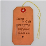 1941 Masters Tournament Sunday Fourth Rd Ticket #3600 - Top Condition, Free of Creases!