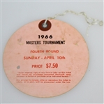 1966 Masters Tournament Sunday Ticket #1141 - Jack Nicklaus Winner