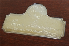 Gene Sarazen Signed Ltd Ed 1935 Masters Sterling Silver 4 wood Presentation - #70