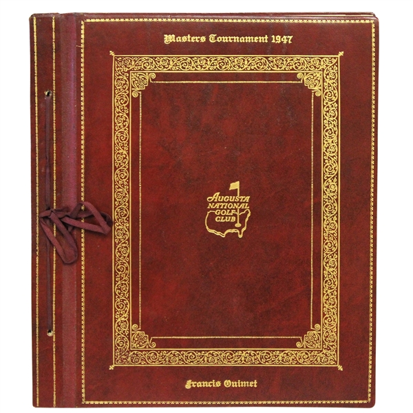 Francis Ouimets Personal 1947 Masters Tournament Players Gift - Scrapbook
