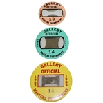 1980, 1981, & 1983 Masters Tournament Gallery Official Badges