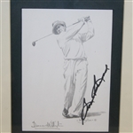 Sam Snead Signed Willington Print - Post Swing - Framed JSA ALOA