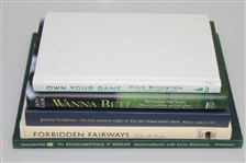 Lot of Five Signed Golf Books - Stockton, Leadbetter, & Others JSA ALOA