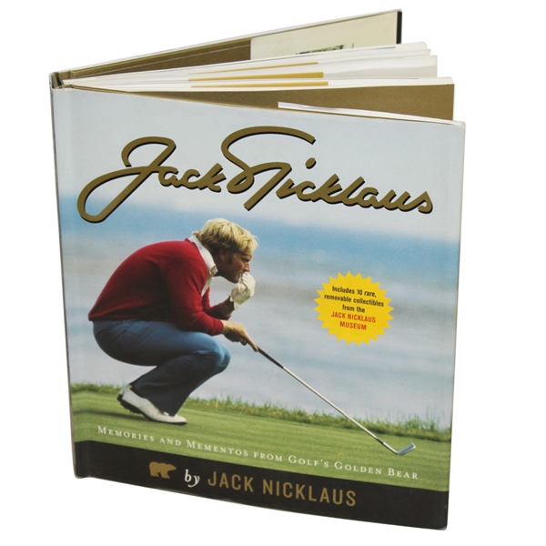 Jack Nicklaus Signed Memories & Mementos Golden Bear Book JSA ALOA