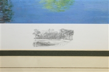 Augusta the 16th - Redbud Print Signed by Artist Bernard Willington - Framed