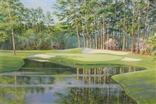 Augusta the 16th - Redbud Print Signed by Artist Bernard Willington - Framed