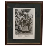 Byron Nelson Signed Career Highlights & 1945 Season Recap Presentation - Framed JSA ALOA