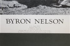 Byron Nelson Signed Career Highlights & 1945 Season Recap Presentation - Framed JSA ALOA