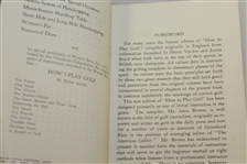 1935 'How I Play Golf' by Bobby Jones - Spalding Athletic Library