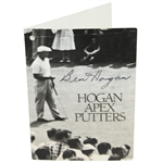 Ben Hogan Signed 1988 APEX Putters Card JSA ALOA