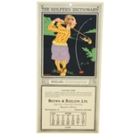 1932 Brown & Bigelow Ltd Advertising Mailing Card with Walter Hagen History by Grantland Rice