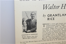 1932 Brown & Bigelow Ltd Advertising Mailing Card with Walter Hagen History by Grantland Rice