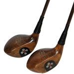 Two Stewart Maiden Fancy Face Woods - Bobby Jones Friend & Swing Coach