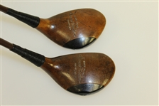 Two Stewart Maiden Fancy Face Woods - Bobby Jones Friend & Swing Coach