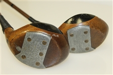 Two Stewart Maiden Fancy Face Woods - Bobby Jones Friend & Swing Coach