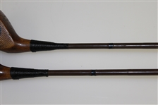 Two Stewart Maiden Fancy Face Woods - Bobby Jones Friend & Swing Coach
