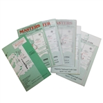 Six Masters Spectator Guides - 1990, 1992, 1993, 1996, 1997, & 1998
