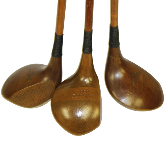 Original Set of Hardy Bros Palakona Bamboo Shaft Woods with Shaft Writing/Stamp