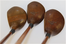 Original Set of Hardy Bros Palakona Bamboo Shaft Woods with Shaft Writing/Stamp