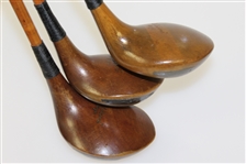 Original Set of Hardy Bros Palakona Bamboo Shaft Woods with Shaft Writing/Stamp