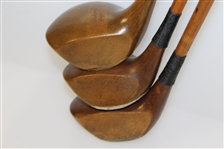 Original Set of Hardy Bros Palakona Bamboo Shaft Woods with Shaft Writing/Stamp