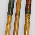 Original Set of Hardy Bros Palakona Bamboo Shaft Woods with Shaft Writing/Stamp