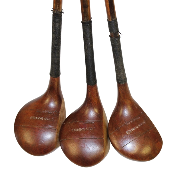 Three Butchart Woods - Philly Golfer Jimmy Dangelo - Hickory & Bamboo Split Shafts