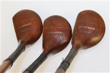 Three Butchart Woods - Philly Golfer Jimmy Dangelo - Hickory & Bamboo Split Shafts