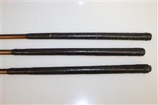 Three Butchart Woods - Philly Golfer Jimmy Dangelo - Hickory & Bamboo Split Shafts