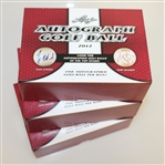 Anthony Kim, Andres Romero, & Aaron Baddeley Signed Golf Balls PSA/DNA & Leaf