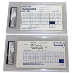 Sutton/Dawson & Price/Cook Signed Scorecards PSA/DNA #83406288 & #83403620