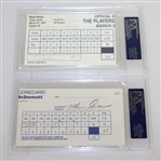 Sutton/Dawson & Price/Cook Signed Scorecards PSA/DNA #83406288 & #83403620