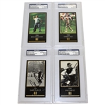Snead, Player, Crenshaw, & Lyle Signed Champions of Golf Cards - Each PSA/DNA Auth.