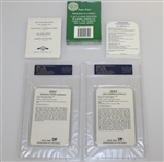 1987 Fax-Pax Langer(NM-MT 8) & Norman(Mint 9) Slabbed Cards with Three Box Set Cards