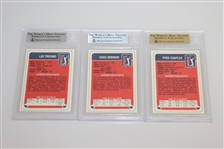 1986 Miller Press PGA Tour Complete Card Set with Six Key Cards Slabbed/Graded