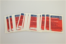 1986 Miller Press PGA Tour Complete Card Set with Six Key Cards Slabbed/Graded