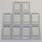 1931 W.A. & A.C. Churchman Prominent Golfers Complete Card Set with 10 Key Cards Slabbed/Graded