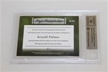 Arnold Palmer Signed 2012 Leaf Ultimate Golf Major Championships Mint 9 Ltd Ed 02/25 Card